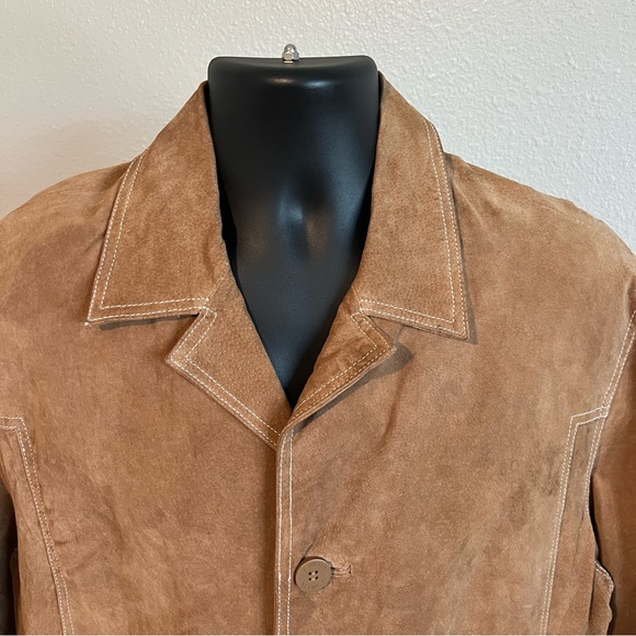 Wilsons Leather Other - WILSONS LEATHER M. Julian Mens L Suede Jacket Brown Western Blazer Coat Large